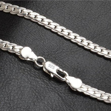 Laden Sie das Bild in den Galerie-Viewer, New 5mm chain 925 Sterling Silver Necklace