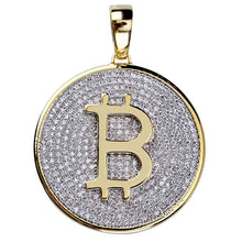 Laden Sie das Bild in den Galerie-Viewer, Bitcoint 24K Gold Plated AAA Cubic Zirconia