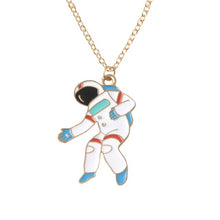 Laden Sie das Bild in den Galerie-Viewer, Cute Necklace Universe Planet Rocket Astronaut Necklace