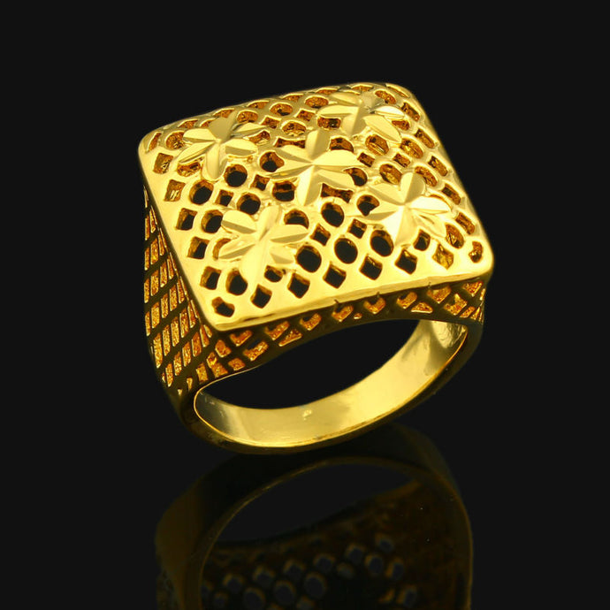 Flowers Gold Ring 24k Gold ring