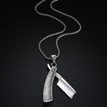 Laden Sie das Bild in den Galerie-Viewer, Barber Shaver Stainless Steel Razor  Necklaces