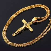 Laden Sie das Bild in den Galerie-Viewer, Religious Jesus Cross Necklace for Men