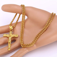 Laden Sie das Bild in den Galerie-Viewer, Religious Jesus Cross Necklace for Men
