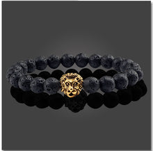 Laden Sie das Bild in den Galerie-Viewer, Gold Owl Leopard Lion Buddha Lava