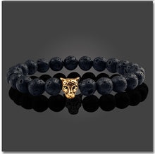 Laden Sie das Bild in den Galerie-Viewer, Gold Owl Leopard Lion Buddha Lava