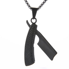Laden Sie das Bild in den Galerie-Viewer, Barber Shaver Stainless Steel Razor  Necklaces