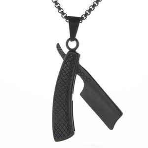 Barber Shaver Stainless Steel Razor  Necklaces