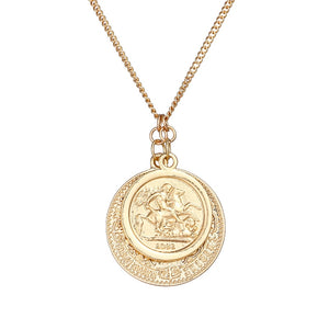 New  Vintage Medusa Portraitnts Coin Gold
