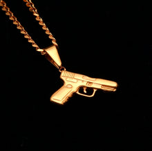 Laden Sie das Bild in den Galerie-Viewer, Gold Color Pistol Gun Unisex