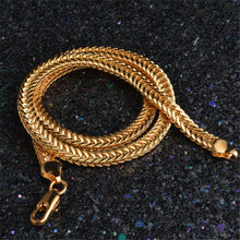 Laden Sie das Bild in den Galerie-Viewer, snake Gold chain necklace  18 K 6MM 50 cm 20 inch