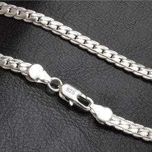 Laden Sie das Bild in den Galerie-Viewer, New 5mm chain 925 Sterling Silver Necklace