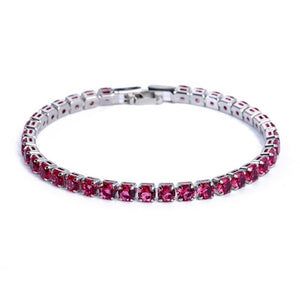 4mm Cubic Zirconia Tennis Bracelets Iced Out