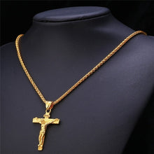 Laden Sie das Bild in den Galerie-Viewer, Religious Jesus Cross Necklace for Men