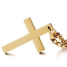 Laden Sie das Bild in den Galerie-Viewer, Vintage Cross Pendant Necklace Stainless