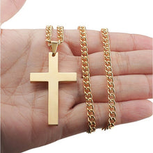 Laden Sie das Bild in den Galerie-Viewer, Vintage Cross Pendant Necklace Stainless