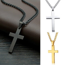 Laden Sie das Bild in den Galerie-Viewer, Vintage Cross Pendant Necklace Stainless