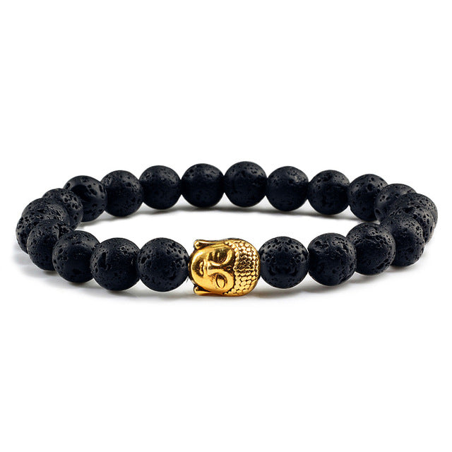 Healing Gold Buddha Head Prayer