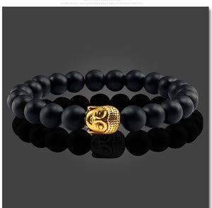 Healing Gold Buddha Head Prayer