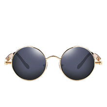 Laden Sie das Bild in den Galerie-Viewer, 2019 Metal Steampunk Sunglasses  Round design Vintage