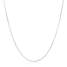 Laden Sie das Bild in den Galerie-Viewer, Pure Silver Necklaces for Men Women 2mm Chain Necklace 16-30