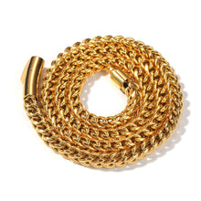 Laden Sie das Bild in den Galerie-Viewer, Franco Chain Necklace 316L Stainless Steel 6mm Wide Gold/Silver Color
