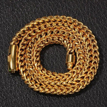 Laden Sie das Bild in den Galerie-Viewer, Franco Chain Necklace 316L Stainless Steel 6mm Wide Gold/Silver Color