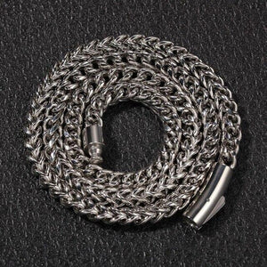 Franco Chain Necklace 316L Stainless Steel 6mm Wide Gold/Silver Color