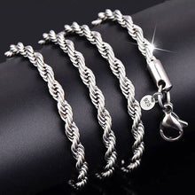 Laden Sie das Bild in den Galerie-Viewer, MM Rope Chain 925 Sterling Silver Chain