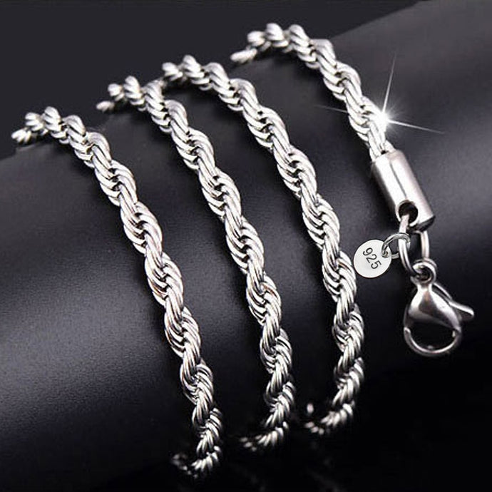 MM Rope Chain 925 Sterling Silver Chain