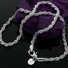 Laden Sie das Bild in den Galerie-Viewer, MM Rope Chain 925 Sterling Silver Chain