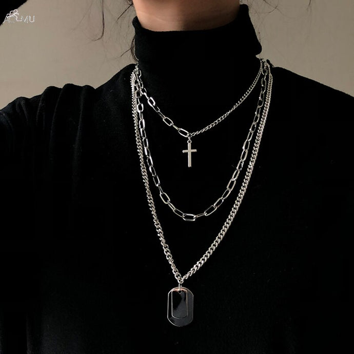AOMU Girl Gift Metal Silver Cross