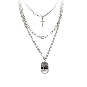 AOMU Girl Gift Metal Silver Cross