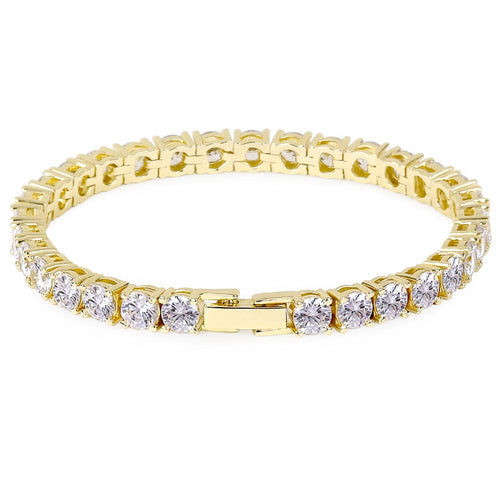 5mm CZ crystal Silver Tennis Braclet