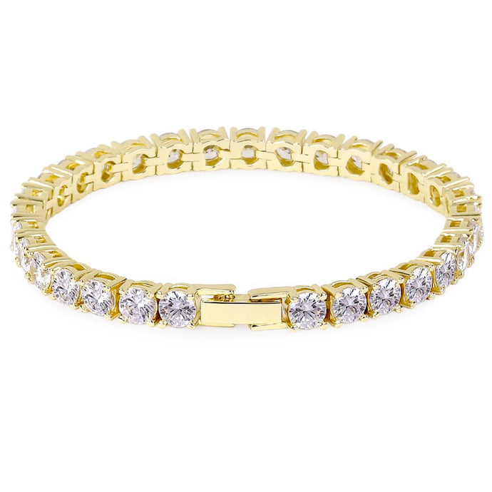 5mm CZ crystal Silver Tennis Braclet