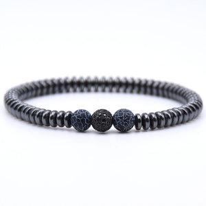 Micro Pave CZ Zirconia Gold ball Charm Bracelet Men