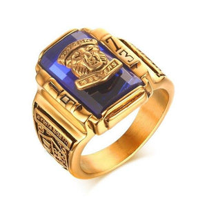 Crystal Ring 1973 Walton Tigers Navy Signet