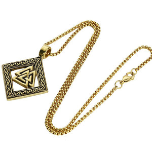 Gold NecklaceValknut Scandinavn