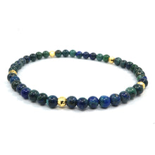 Laden Sie das Bild in den Galerie-Viewer, Natural Stone 24K Gold Color Beads Charms Bracelet