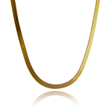 Laden Sie das Bild in den Galerie-Viewer, 24K 50cm Long pure Gold 4mm snake