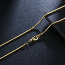 Laden Sie das Bild in den Galerie-Viewer, Beautiful Gold Color 2MM snake chain 40-75cm jewelry  18 K