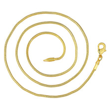 Laden Sie das Bild in den Galerie-Viewer, Beautiful Gold Color 2MM snake chain 40-75cm jewelry  18 K