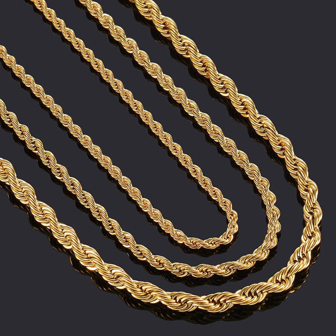 Gold Color Filled Stainless Steel Necklace  High Quality