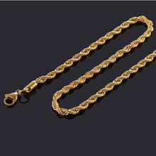 Laden Sie das Bild in den Galerie-Viewer, Gold Color Filled Stainless Steel Necklace  High Quality