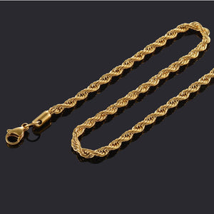 Gold Color Filled Stainless Steel Necklace  High Quality