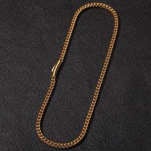 Franco Chain Necklace 316L Stainless Steel 6mm Wide Gold/Silver Color