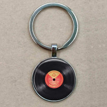 Laden Sie das Bild in den Galerie-Viewer, Vinyl Record Keychain - DJ Gift - Bronze record keyring or Silver vinyl