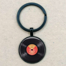 Laden Sie das Bild in den Galerie-Viewer, Vinyl Record Keychain - DJ Gift - Bronze record keyring or Silver vinyl