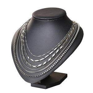 Standart men Stainless Steel Choker with 21-24 Inches (2.1mm-5mm Wide)