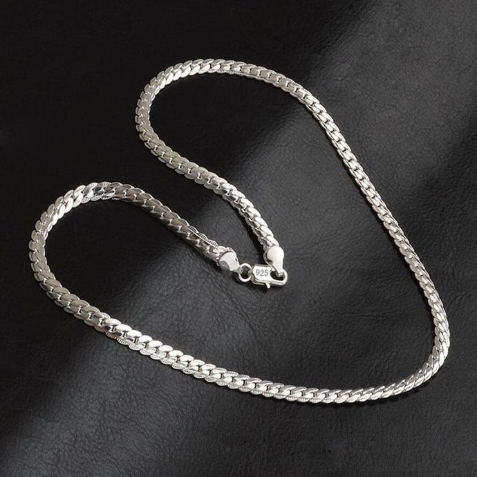 New 5mm chain 925 Sterling Silver Necklace