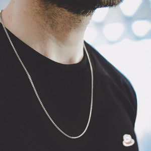 Standart men Stainless Steel Choker with 21-24 Inches (2.1mm-5mm Wide)